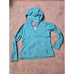 Women's Columbia Switchback III Hooded Packable Jacket Teal Blue Women's small